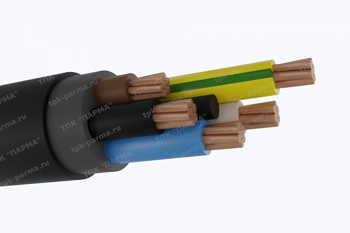 Фотография провода Кабель ВВГ 5х25 - 1кВ