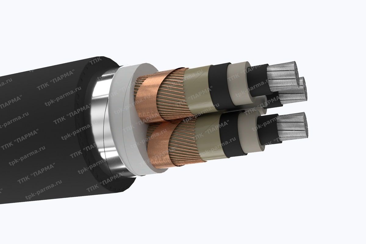 Кабель АПвБВнг(A)-LS 3х300/50 - 10кВ