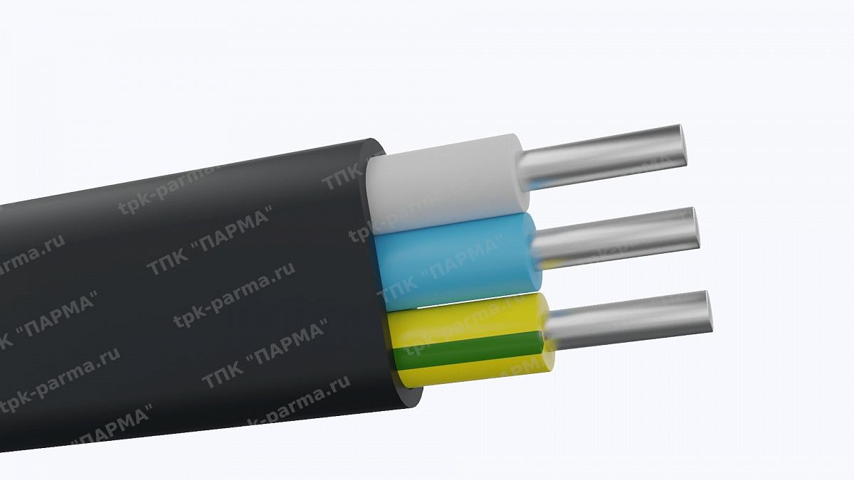 Фотография провода Кабель АВВГнг-П 3х2,5