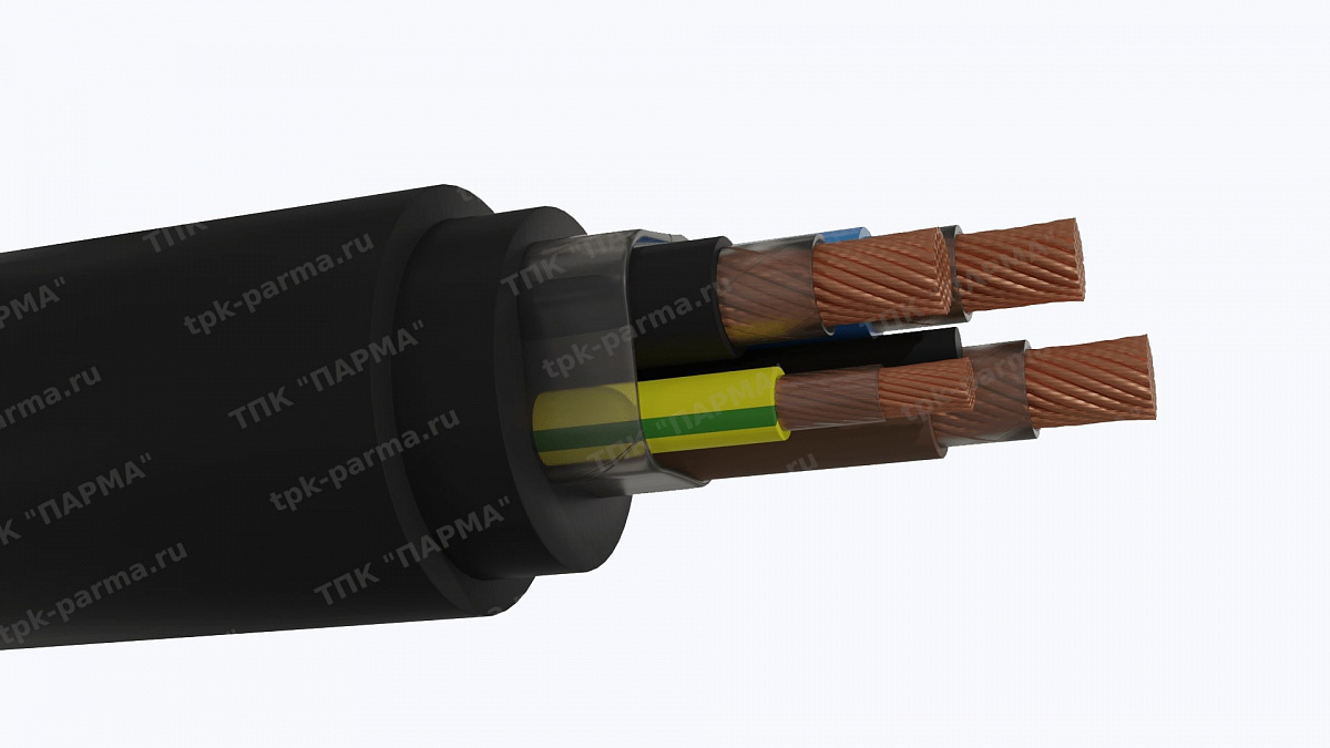 Фотография провода Кабель КПГС 3х6,0+1х4,0