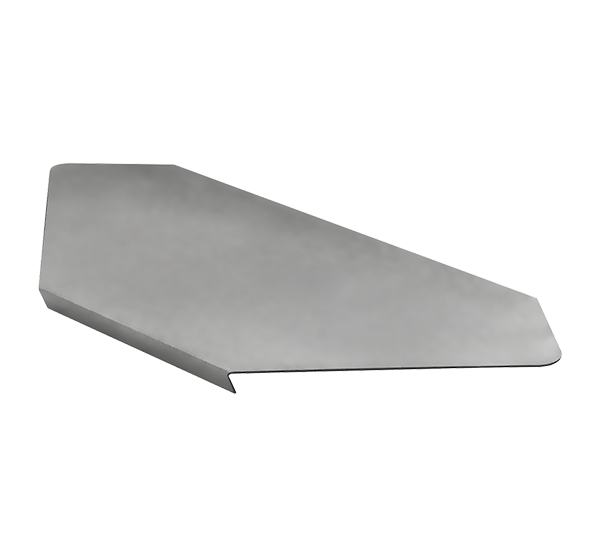 Крышка угла горизонтального 90' SKYG90*250*1,5 ZN